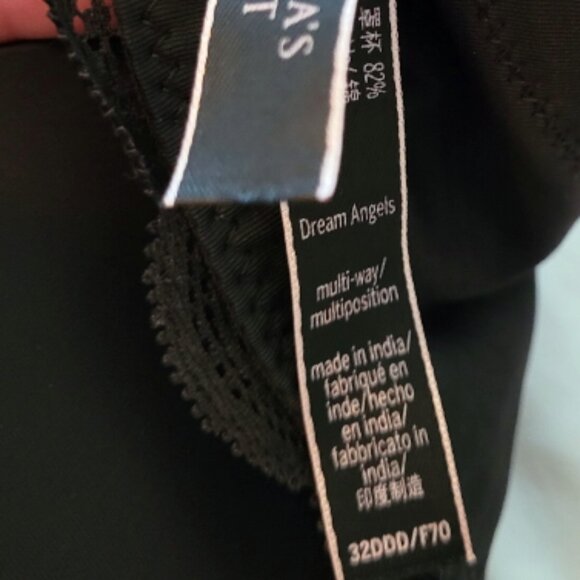 VICTORIA'S SECRET Black Dream Angels Multi Way Bra 32DDD - Picture 4 of 4